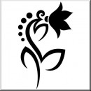 Folienaufkleber Floral Designs I 080