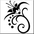 Folienaufkleber Floral Designs I 092