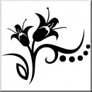 Folienaufkleber Floral Designs I 095