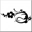 Folienaufkleber Floral Designs I 096